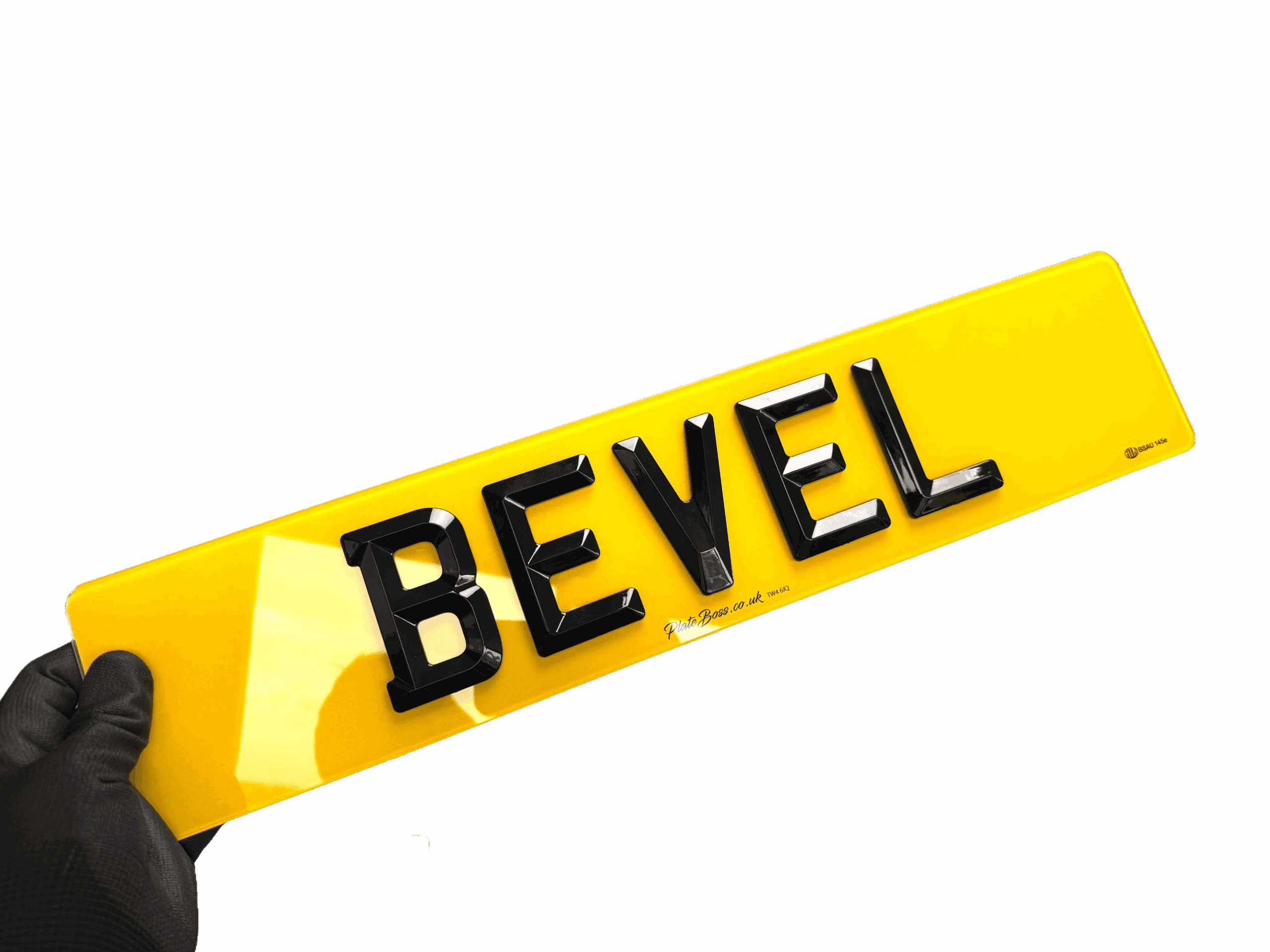 Bevelled number plates UK road legal raised acrylic